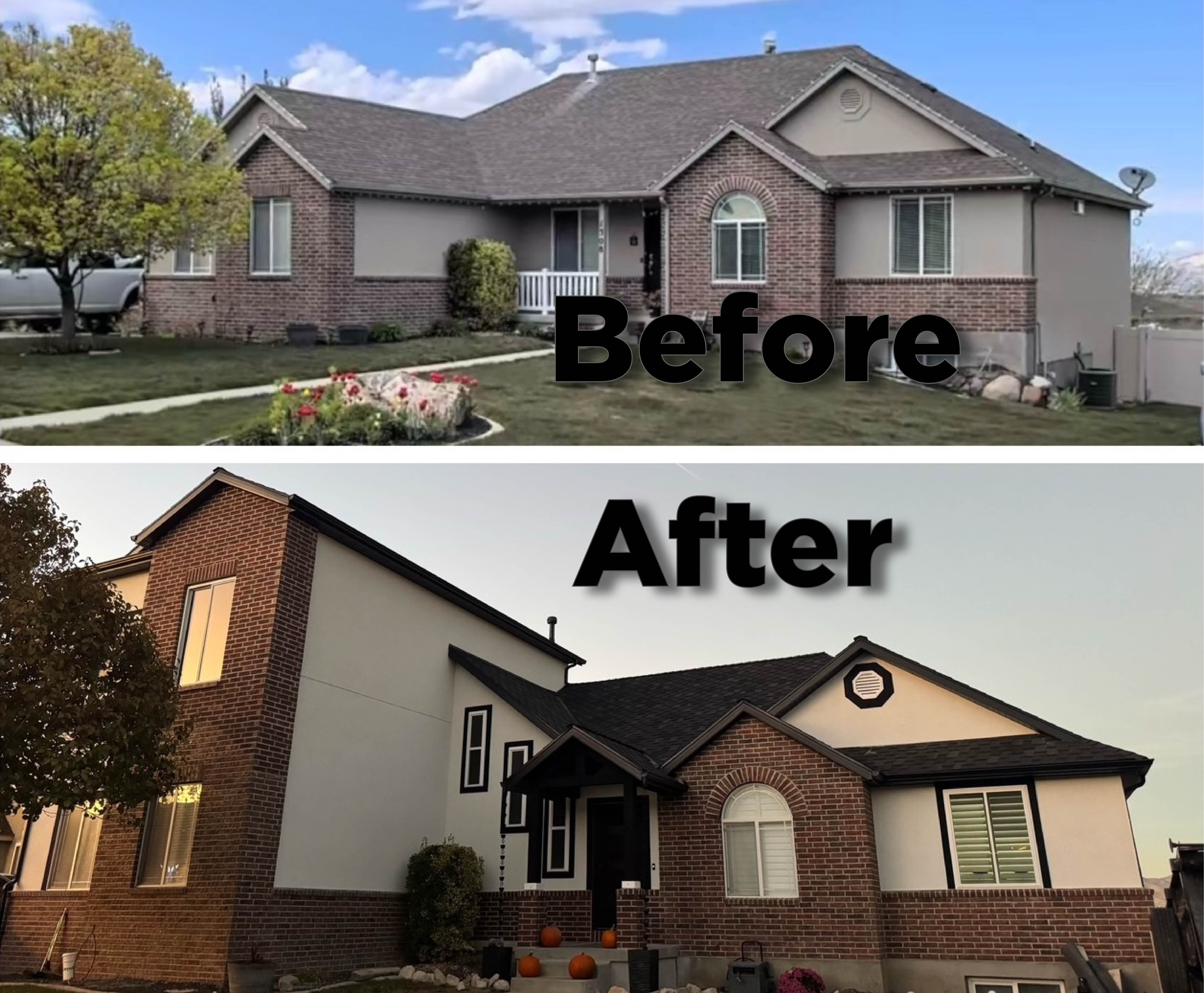 Completed roofing project